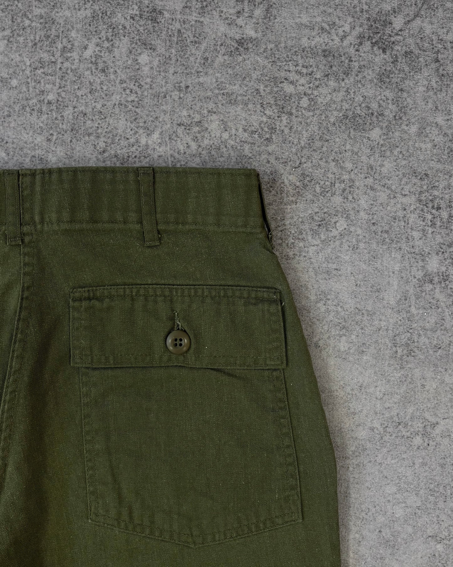 Vintage 1978 OG-507 US Military Fatigue Utility Pants - Scovill Zip - Made in USA