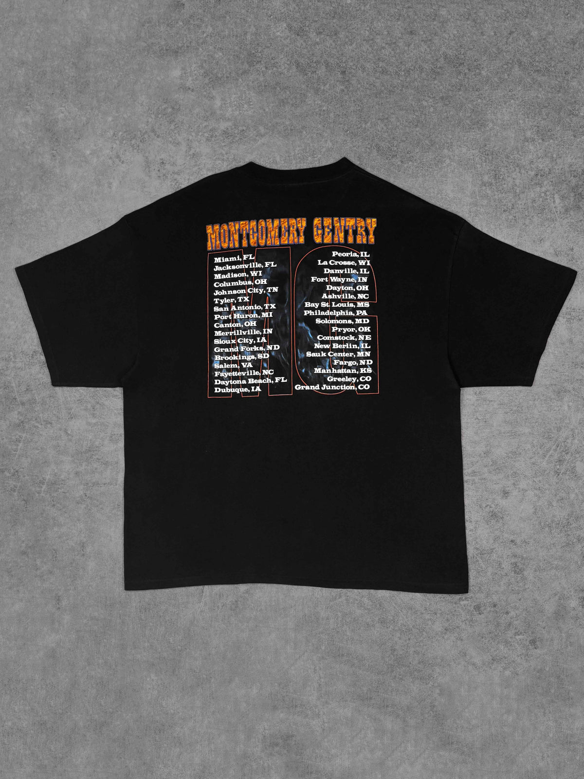 Vintage Early 2000s Montgomery Gentry Hell Yeah Tour T-Shirt - Delta Pro Weight - Double Sided Graphic