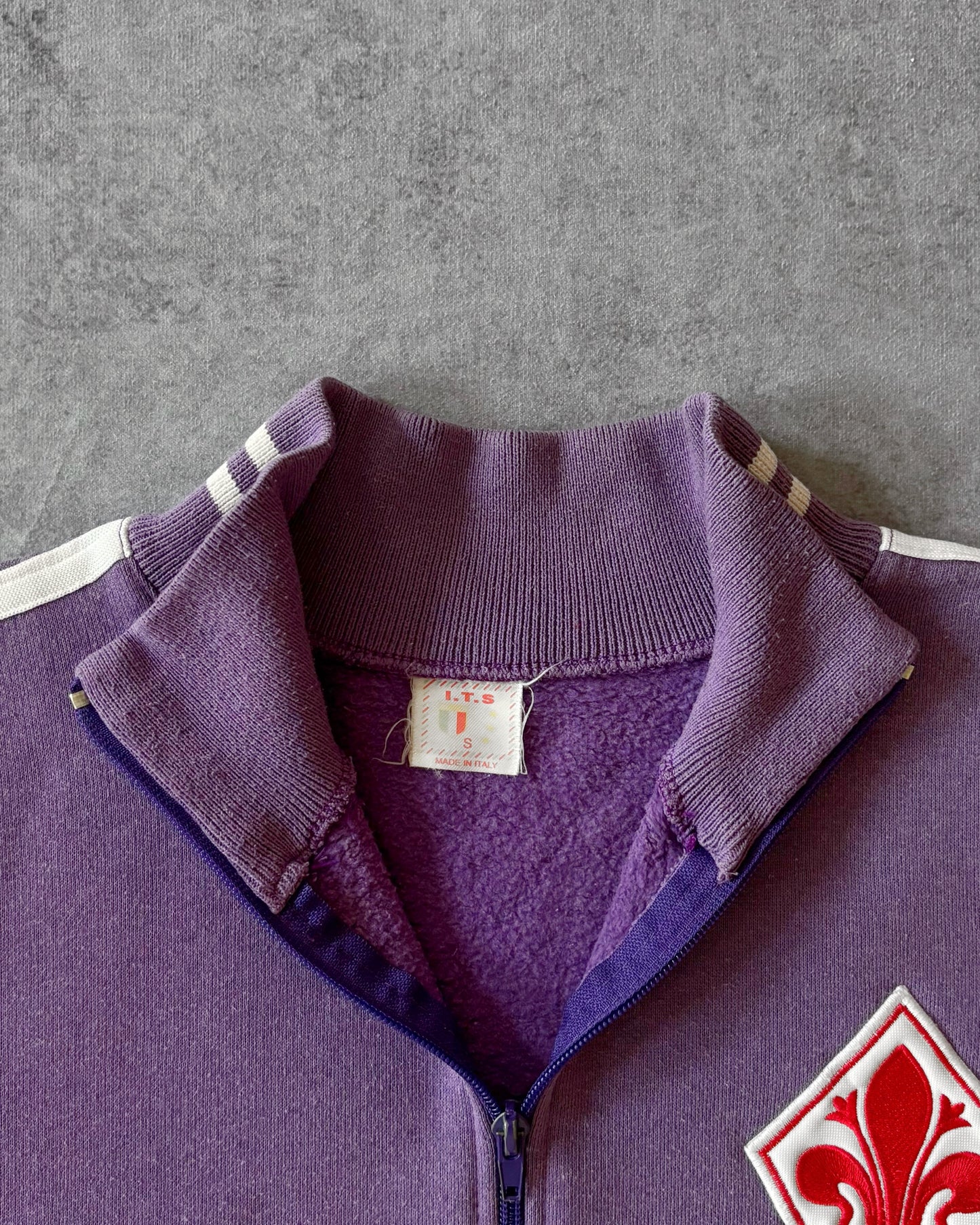 Vintage Fiorentina 70s Track Sweatshirt - Retro Giglio Badge