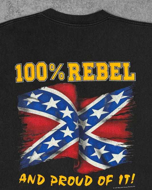 Vintage 1997 Johnny Reb Southern and Proud of It T-Shirt - Big Johnson Oneita - Made in USA