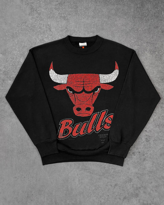 Vintage 1990s Chicago Bulls Mosaic Logo Crewneck - NBA - Made in USA