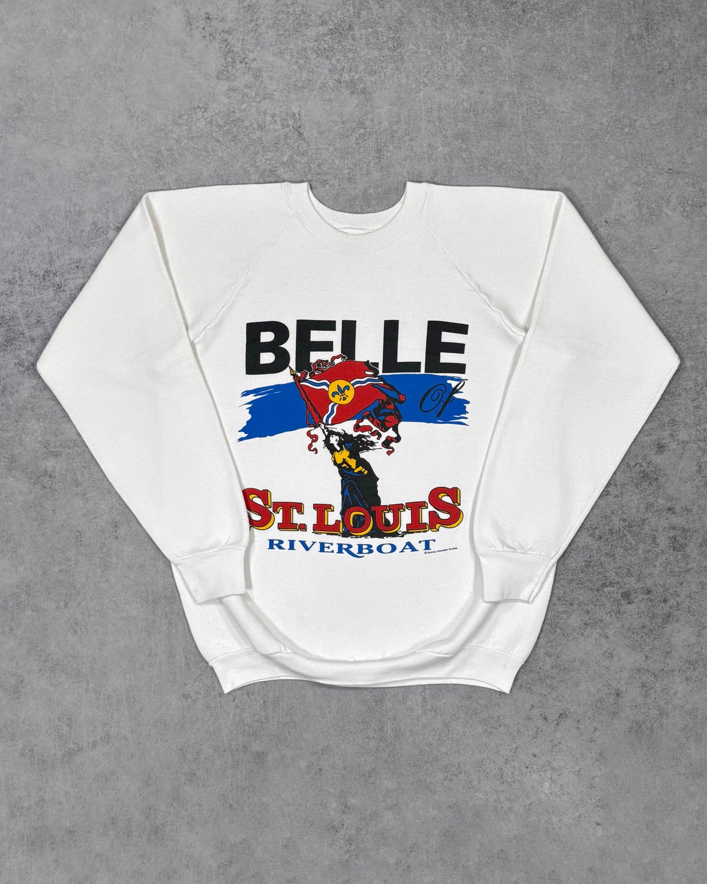 Vintage 1990s St. Louis Riverboat Belle Crewneck – Made in USA