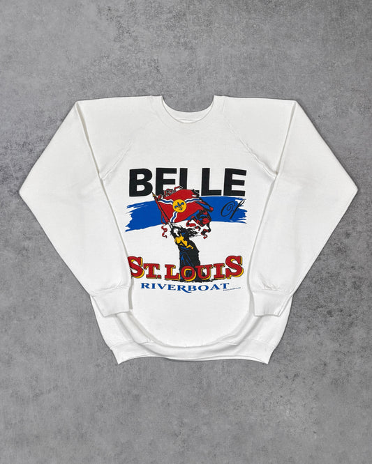 Vintage 1990s St. Louis Riverboat Belle Crewneck – Made in USA