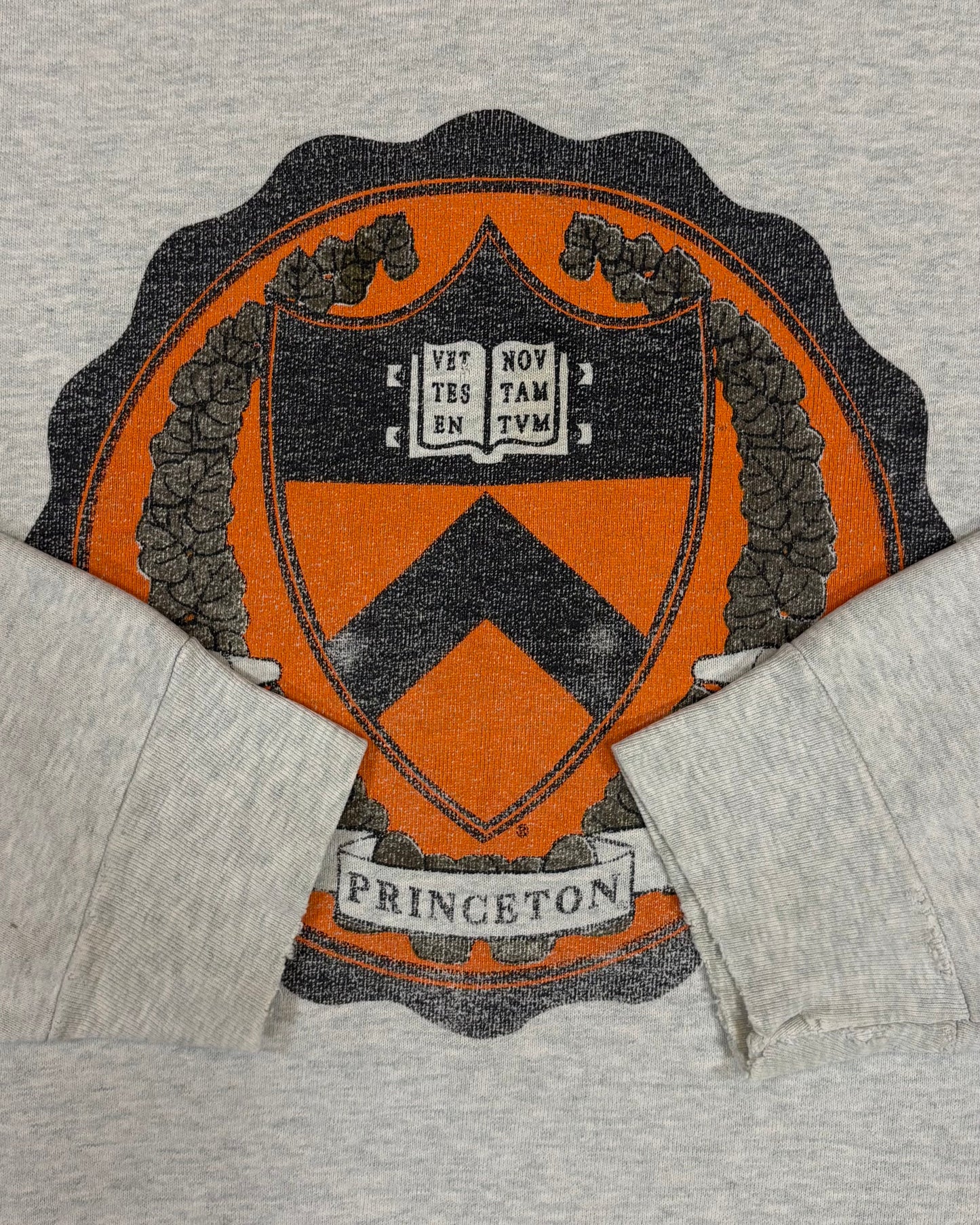 Vintage 1988 Princeton University Crest Sweatshirt – Fruit of the Loom Heavyweight – Made in USA – Ivy League Crewneck