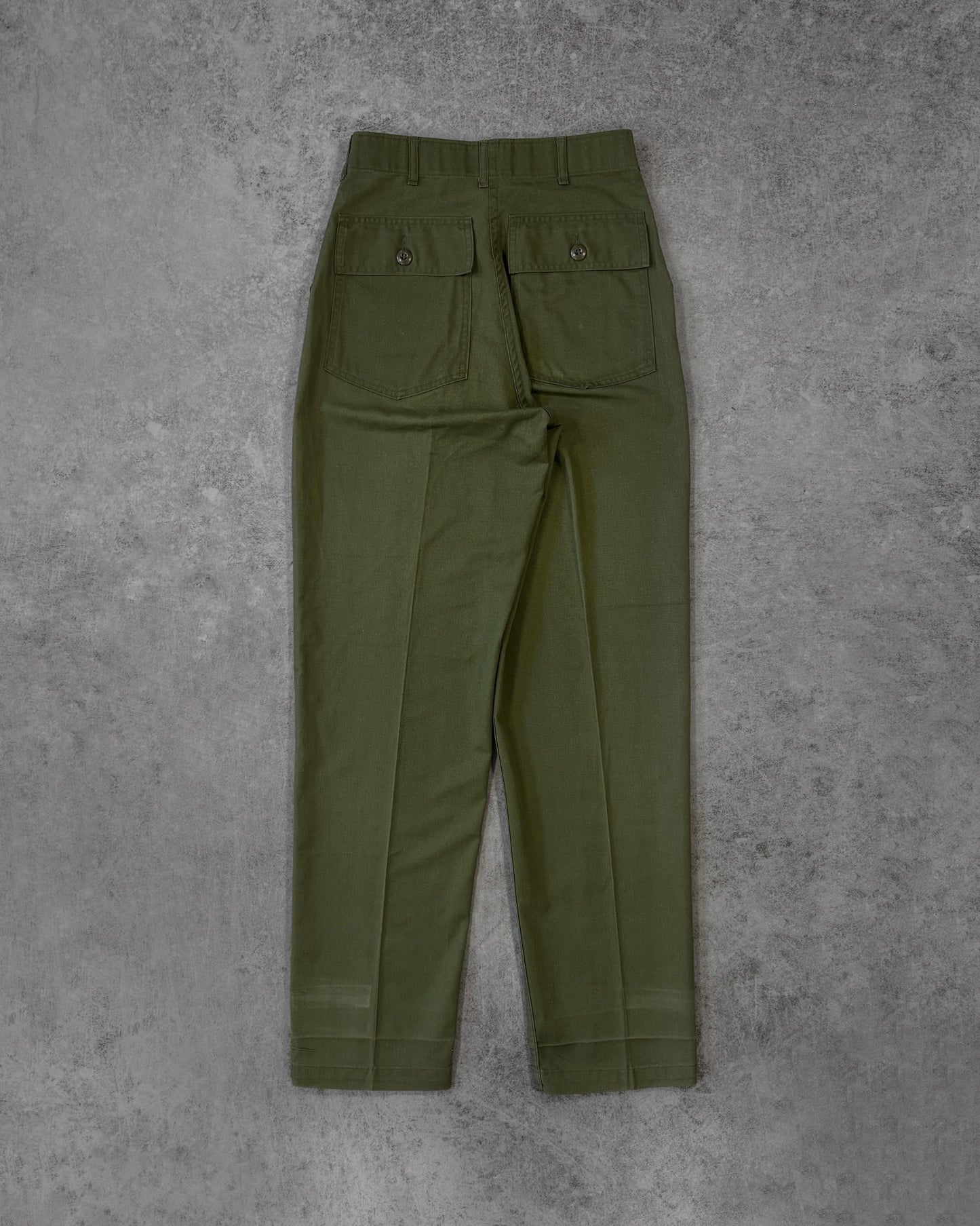 Vintage 1980s US Army OG-507 Fatigue Utility Trousers - Olive Green Military Pants