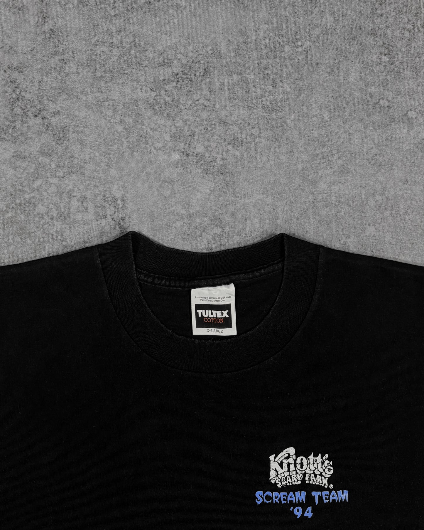 Vintage 1994 Knott’s Scary Farm Halloween Haunt Scream Team T-Shirt – Tultex - Made in USA