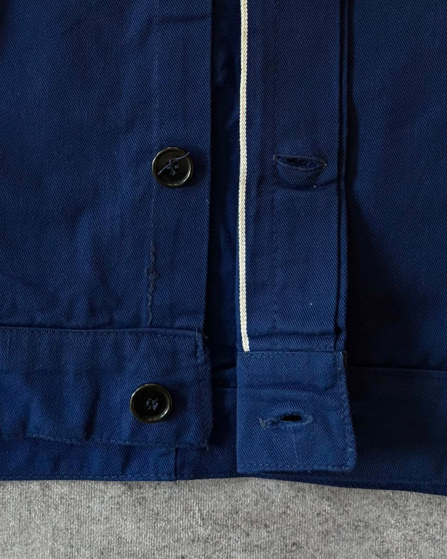 Vintage 1970s Selvedge Denim Work Jacket – Italian Sanforized – Cropped Fit