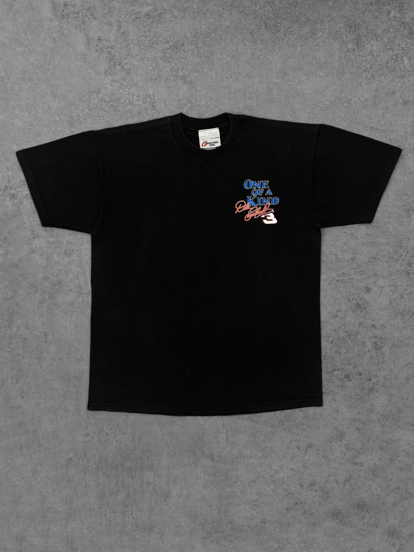 Vintage 1990s Dale Earnhardt #3 One of a Kind NASCAR Racing Graphic T-Shirt - Black Large