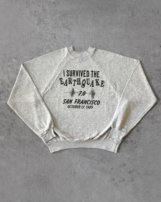Vintage 1989 “I Survived the Earthquake” San Francisco Sweatshirt – Loma Prieta Quake