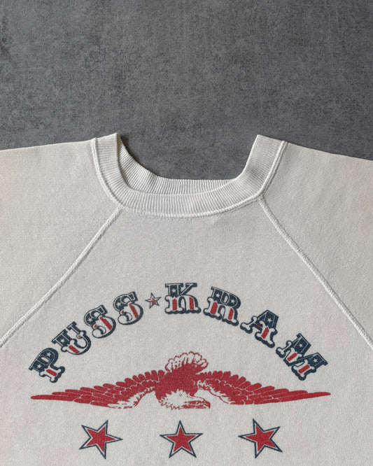 Vintage 1970s Champion “Puss Kram” Biker Crewneck - Made in USA