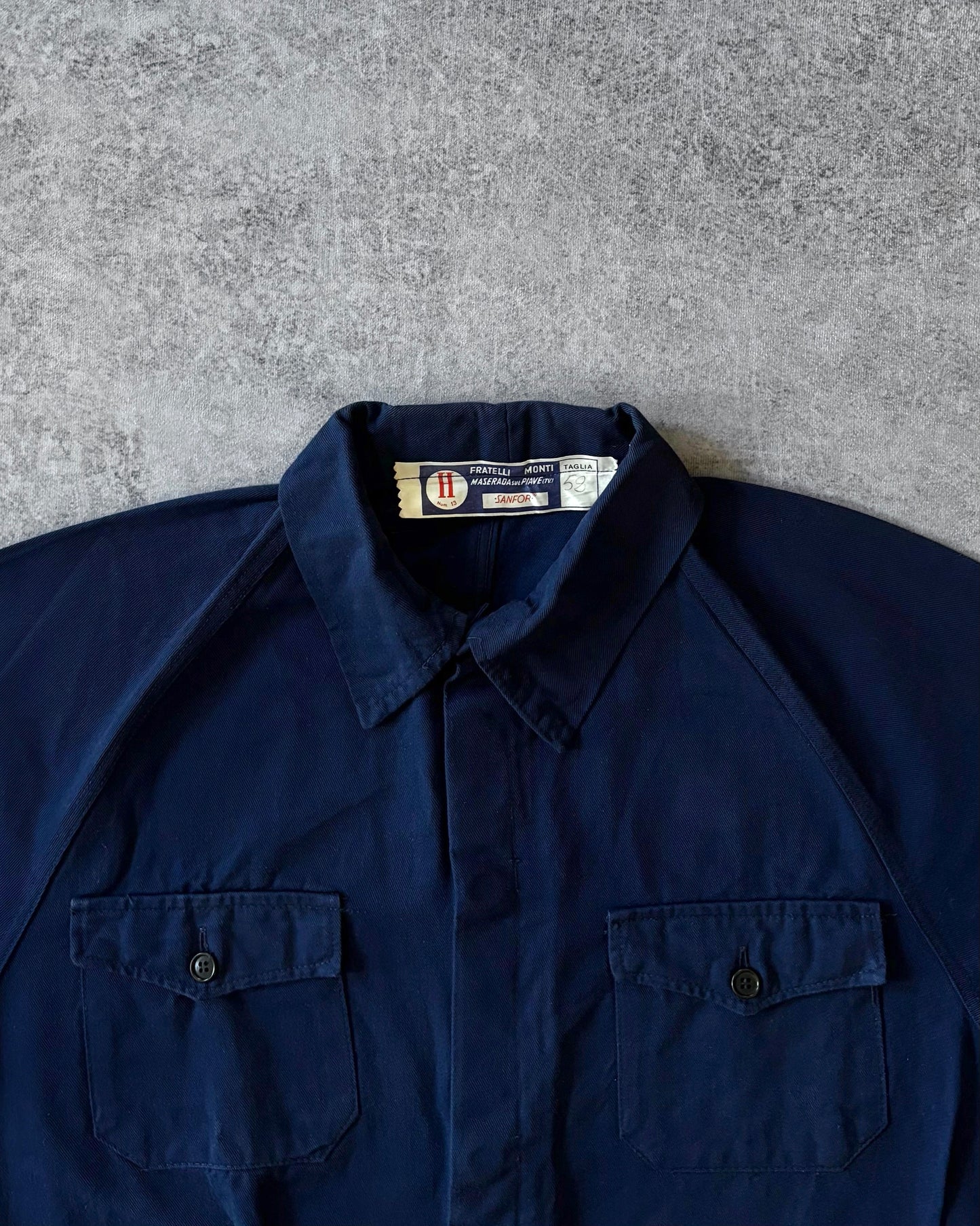 Vintage 1970s Selvedge Denim Work Jacket – Italian Sanforized – Cropped Fit