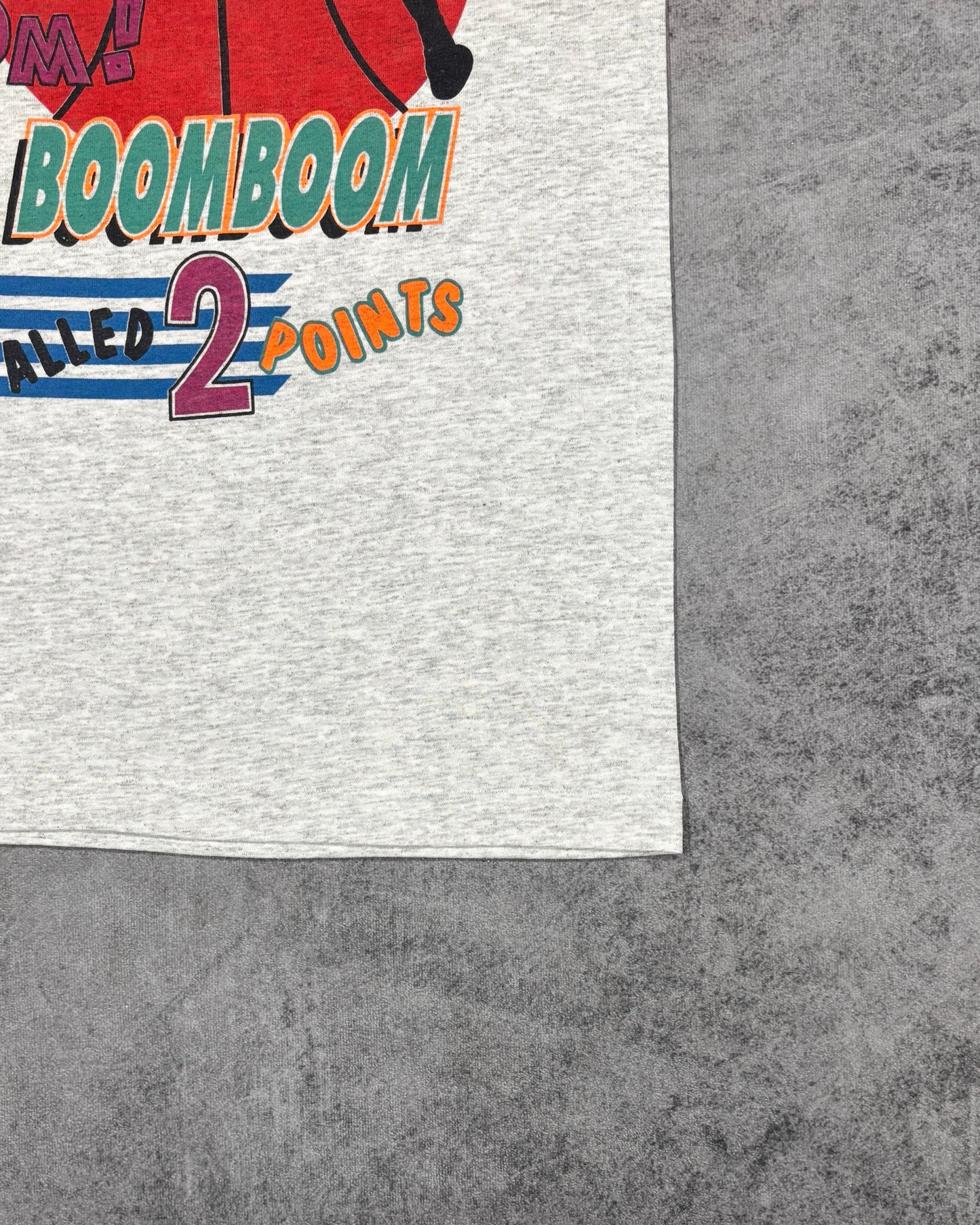Vintage 1990s Shaquille O’Neal Boom Boom 2 Points Basketball T-Shirt - Made in USA