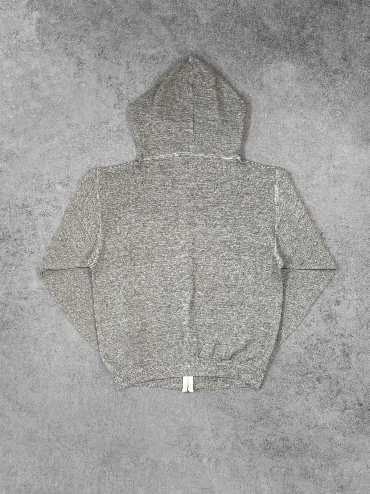 Vintage 1970s Russell Athletic Grey Full Zip Hoodie – Gold Tag – YKK Zip