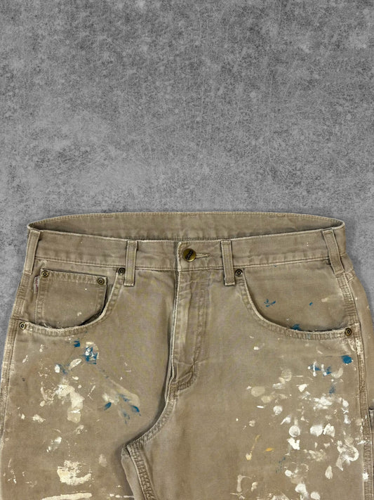 Contemporary Carhartt B159 Distressed Painter Carpenter Pants – Loose Fit Canvas Workwear