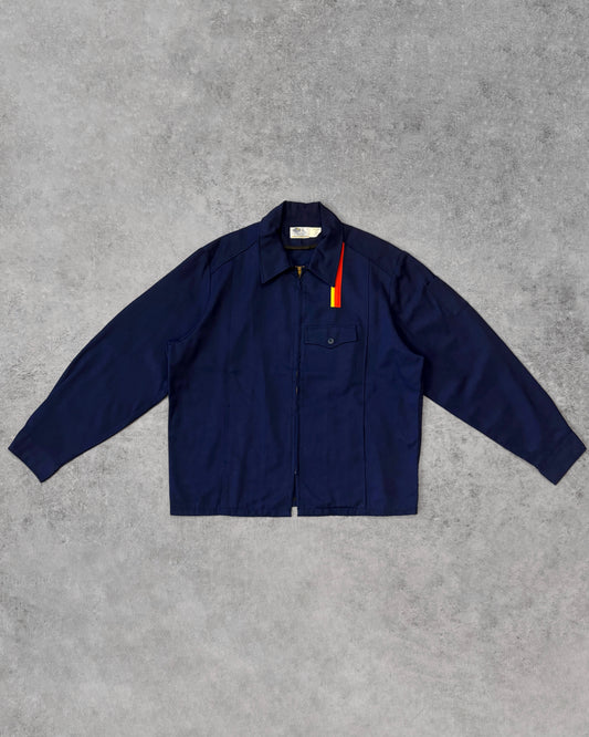 Vintage 80s Riverside Flexback Work Jacket – Navy – Made in USA