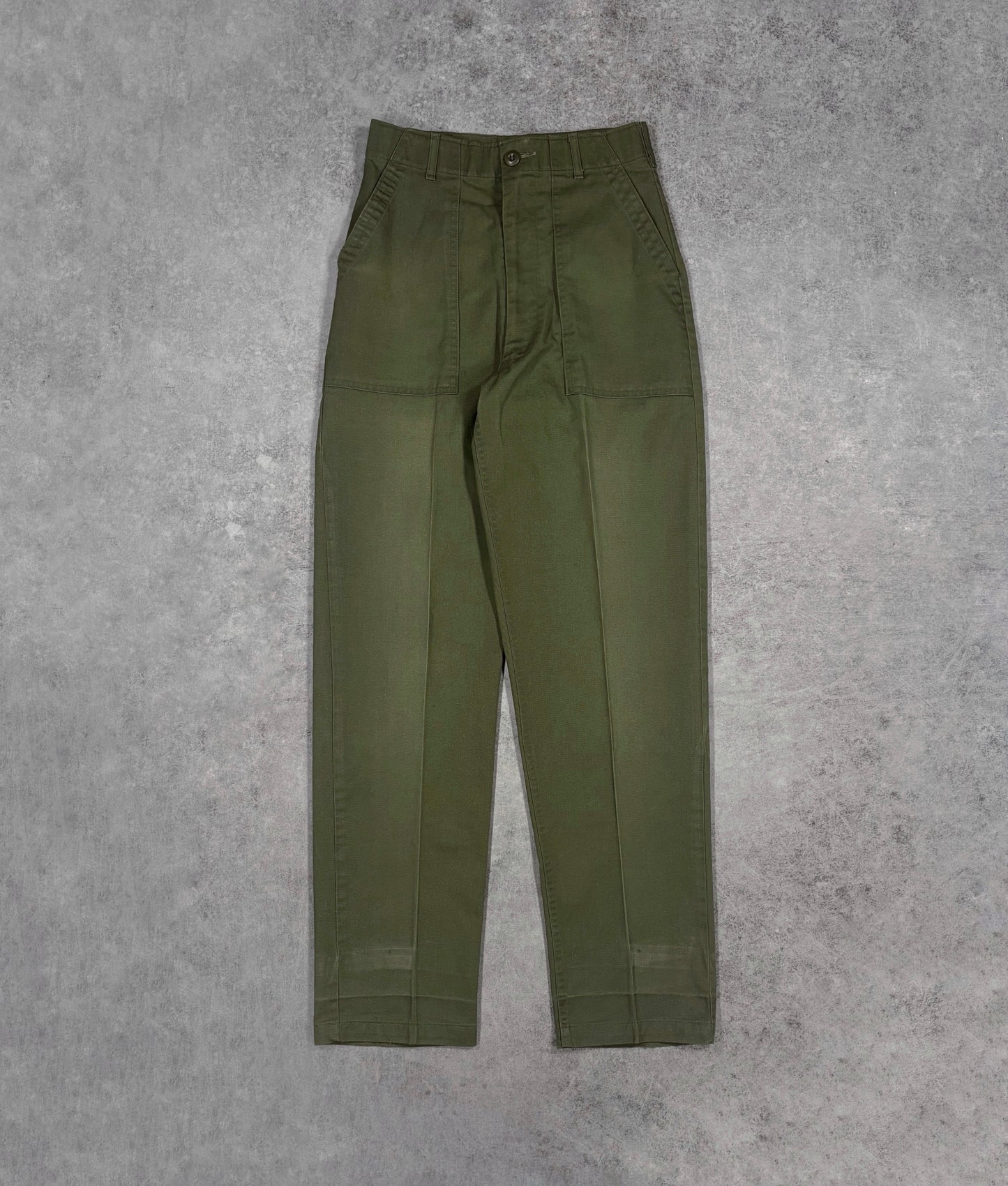 Vintage 1980s US Army OG-507 Fatigue Utility Trousers - Olive Green Military Pants