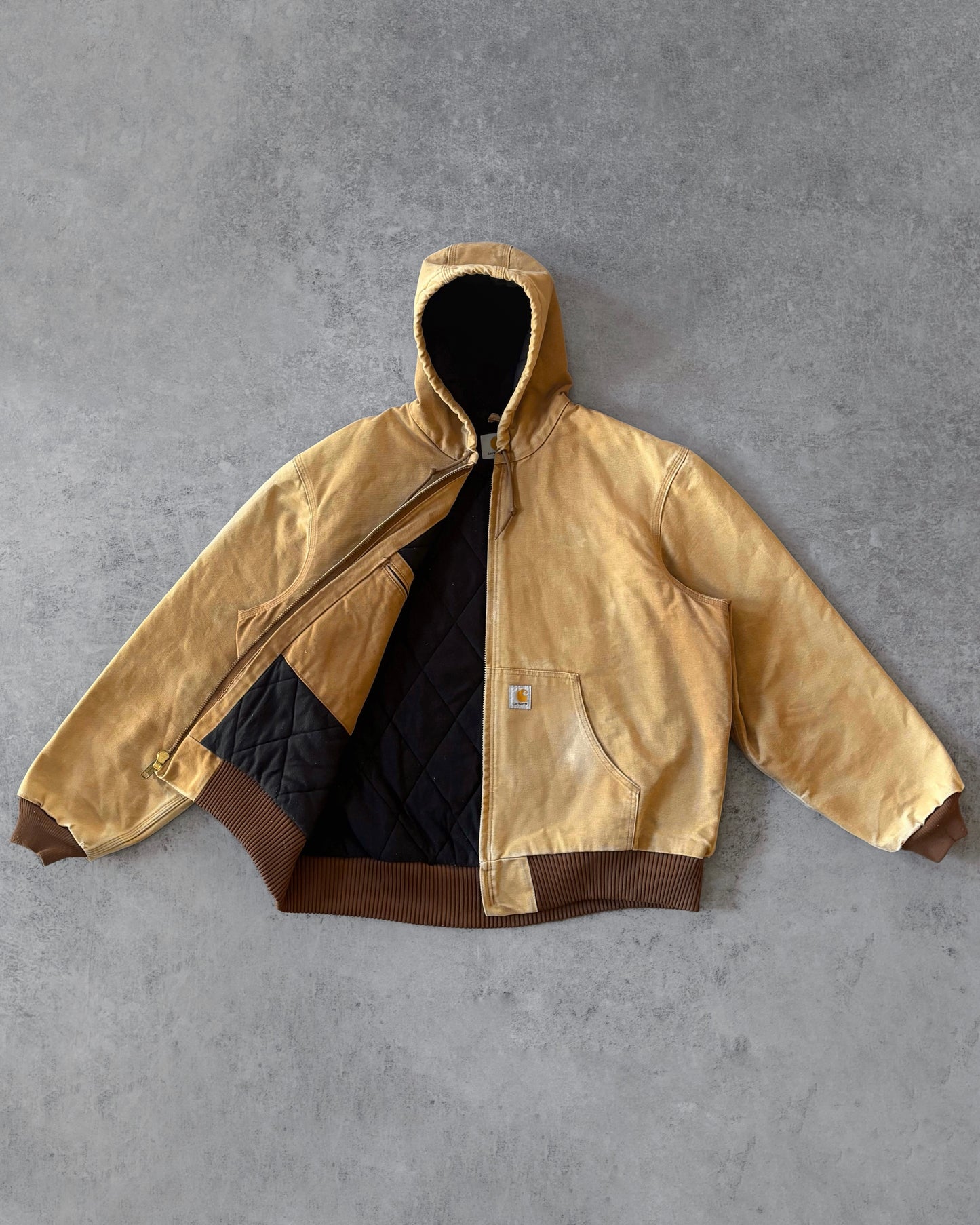 Vintage Early 2000s Carhartt J130 Brown Active Jacket – Faded Canvas