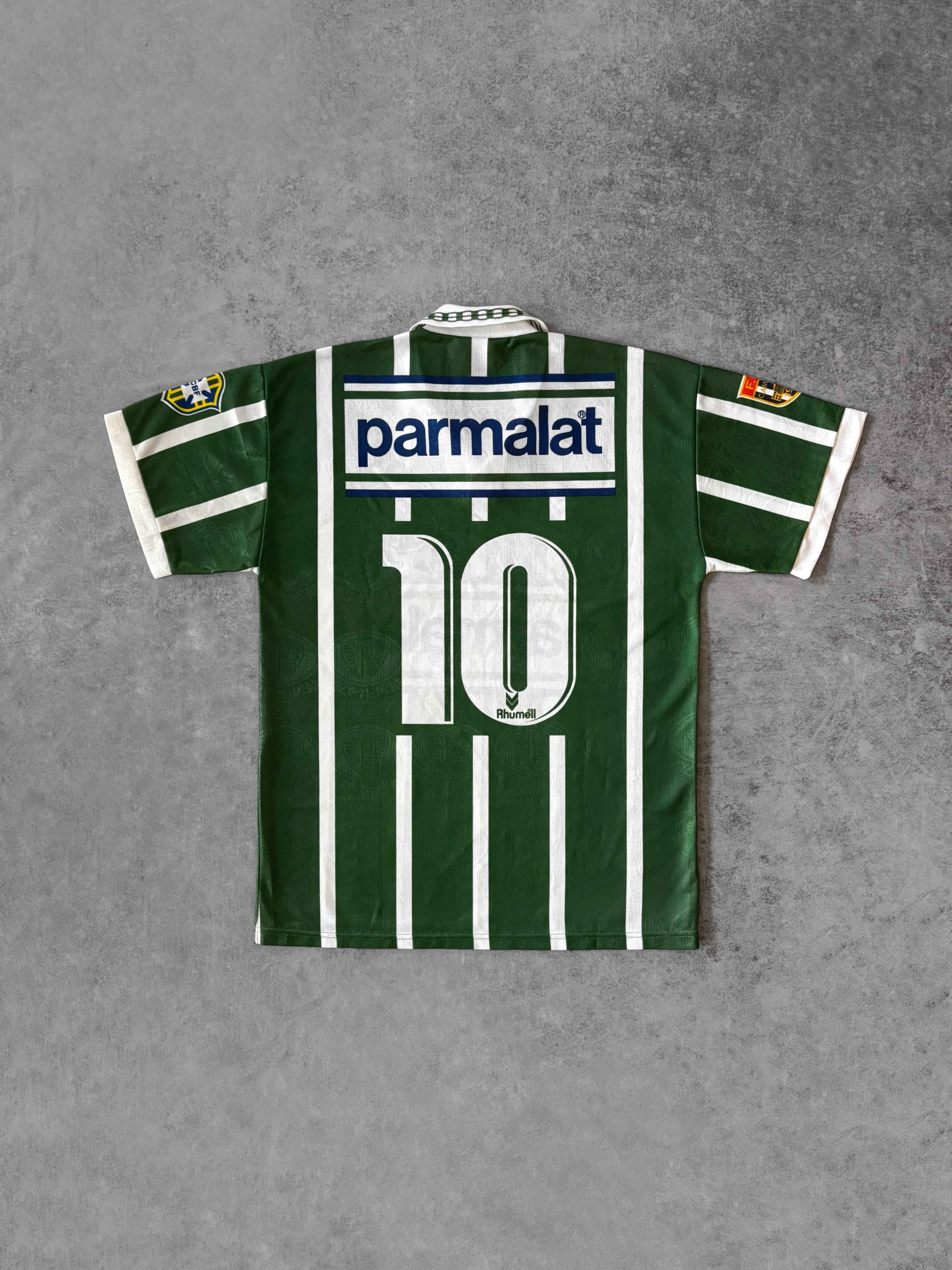 Vintage Palmeiras 93–94 Rhumell Home Shirt #10 Zinho – Parmalat