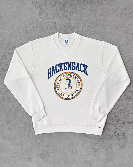 Vintage 1980s Russell Athletic Hackensack New Jersey Crewneck - Made in USA