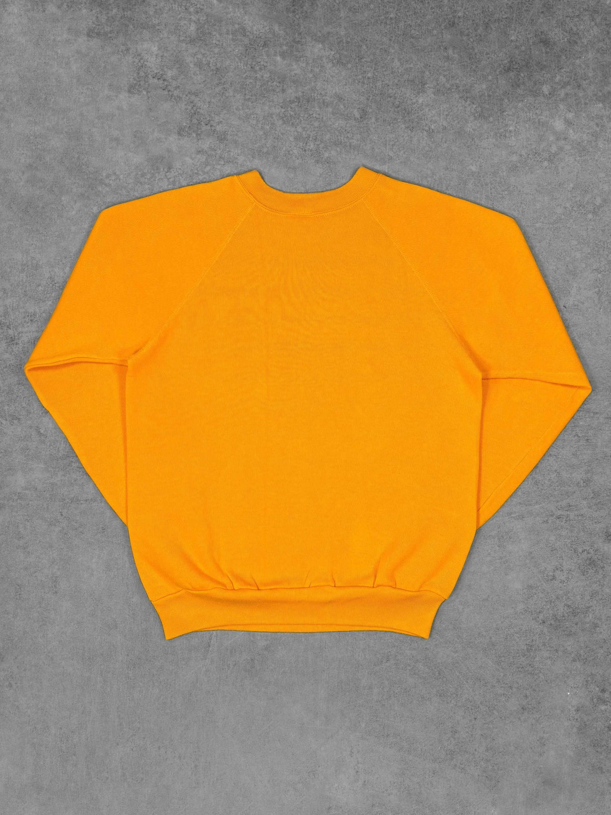 Vintage 1980s MTV Music Television Founded in 1981 Raglan Crewneck - Collegiate Pacific - Flocked Print - Made in USA