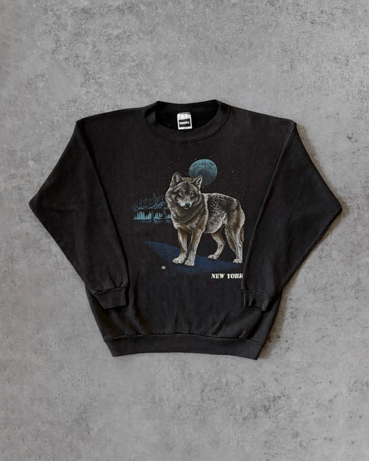 Vintage Early 2000s New York “Lone Wolf” Crewneck