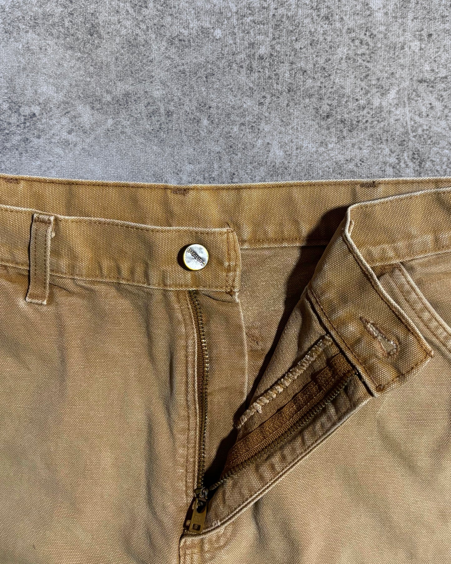 Vintage 2006 Distressed Carhartt Carpenter Pants - Brown Duck Canvas - Made in USA