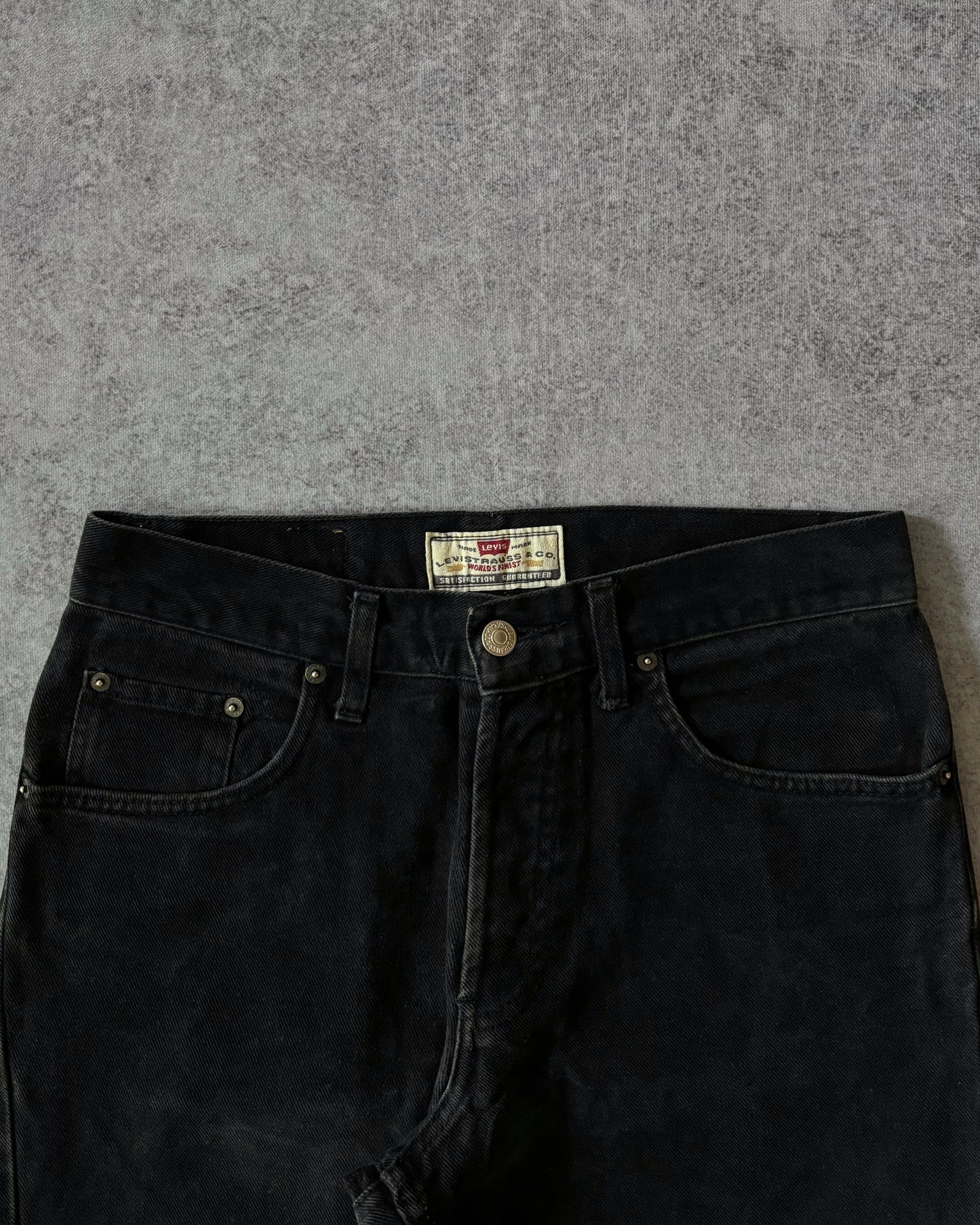 Vintage 1995 Levi’s 440 Black Jeans – Made in Italy – Button Fly