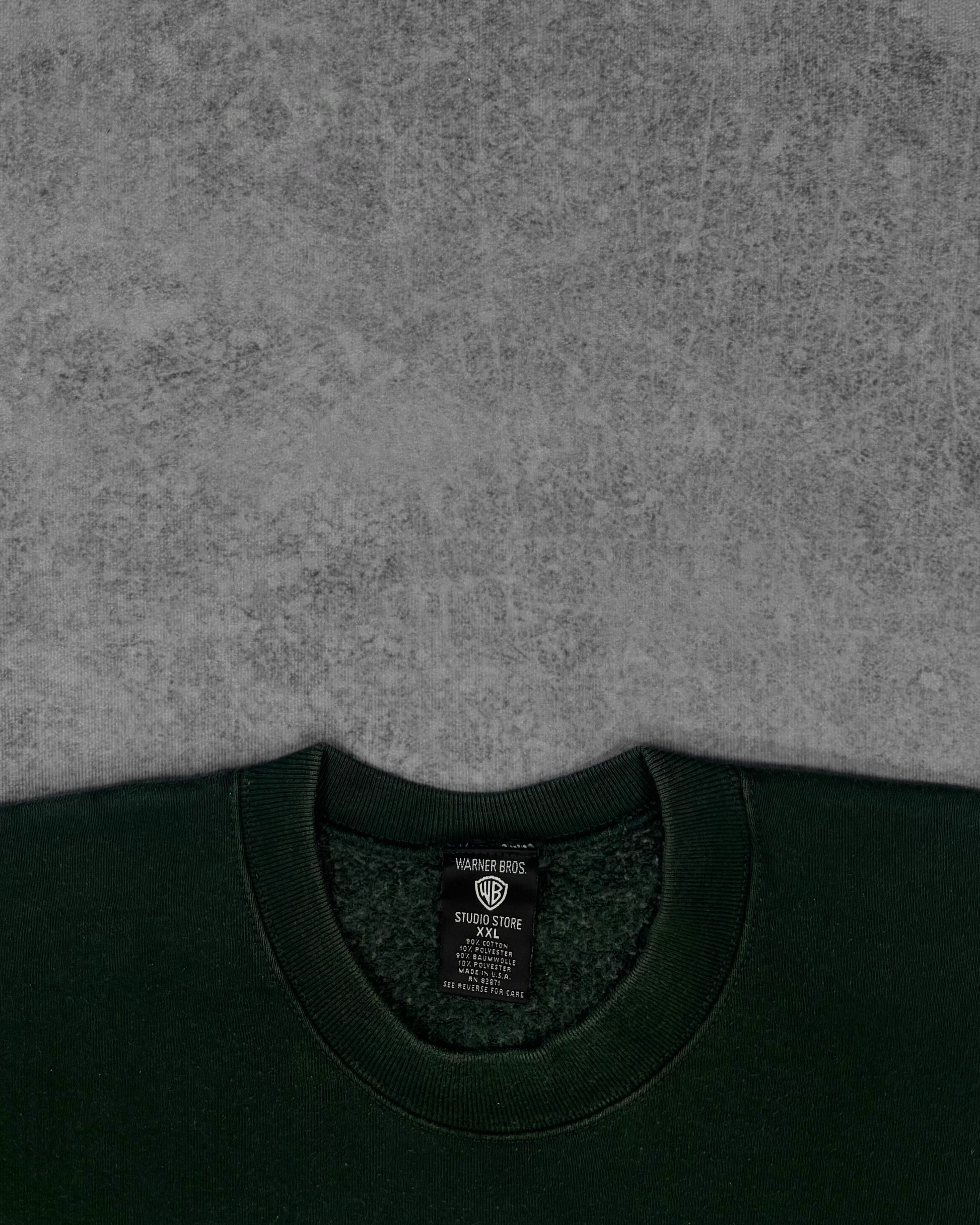 Back view of vintage 1997 Warner Bros Studio Store Taz crewneck sweatshirt