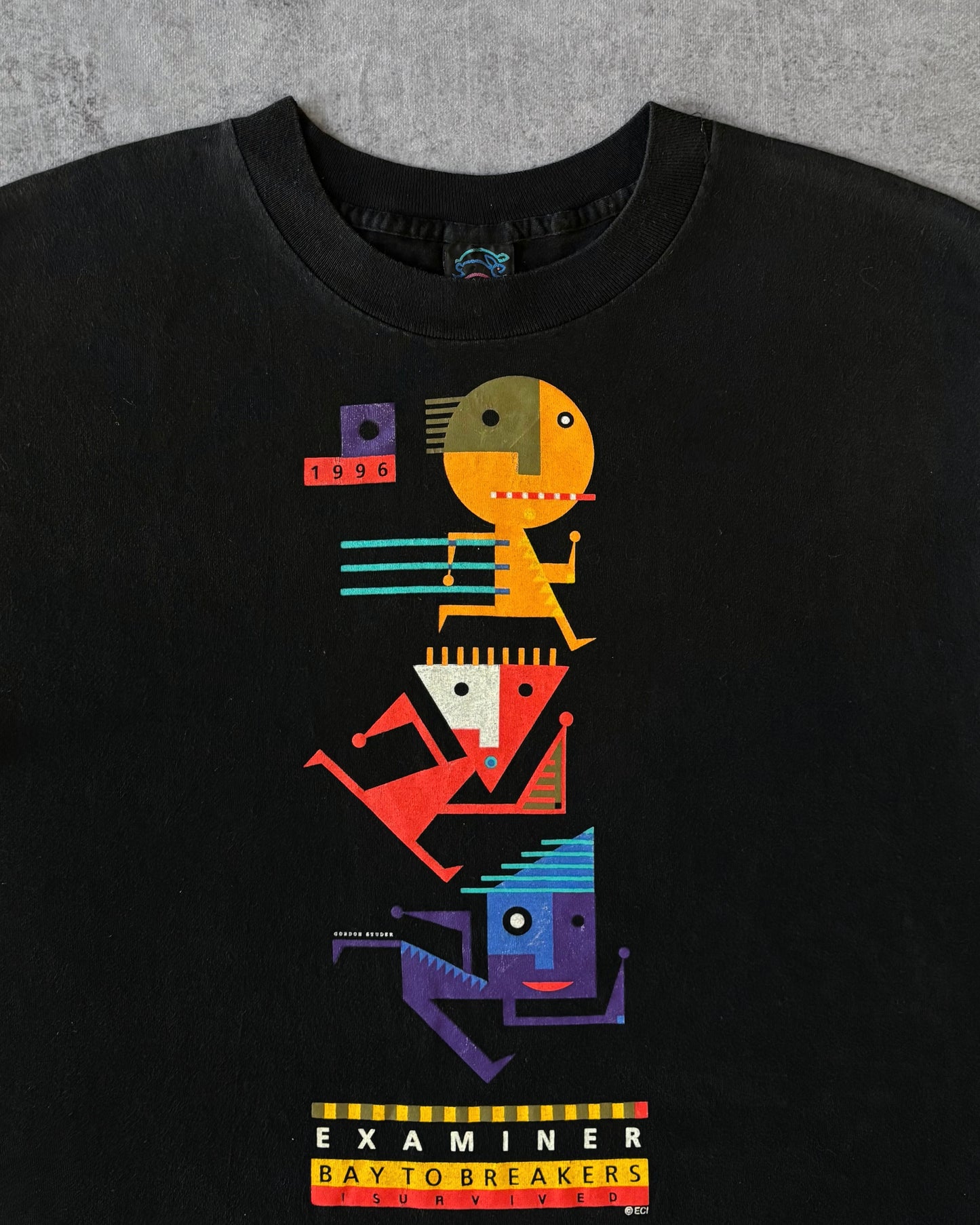 Vintage 1996 “I Survived” Examiner Bay to Breakers T-Shirt – Made in USA