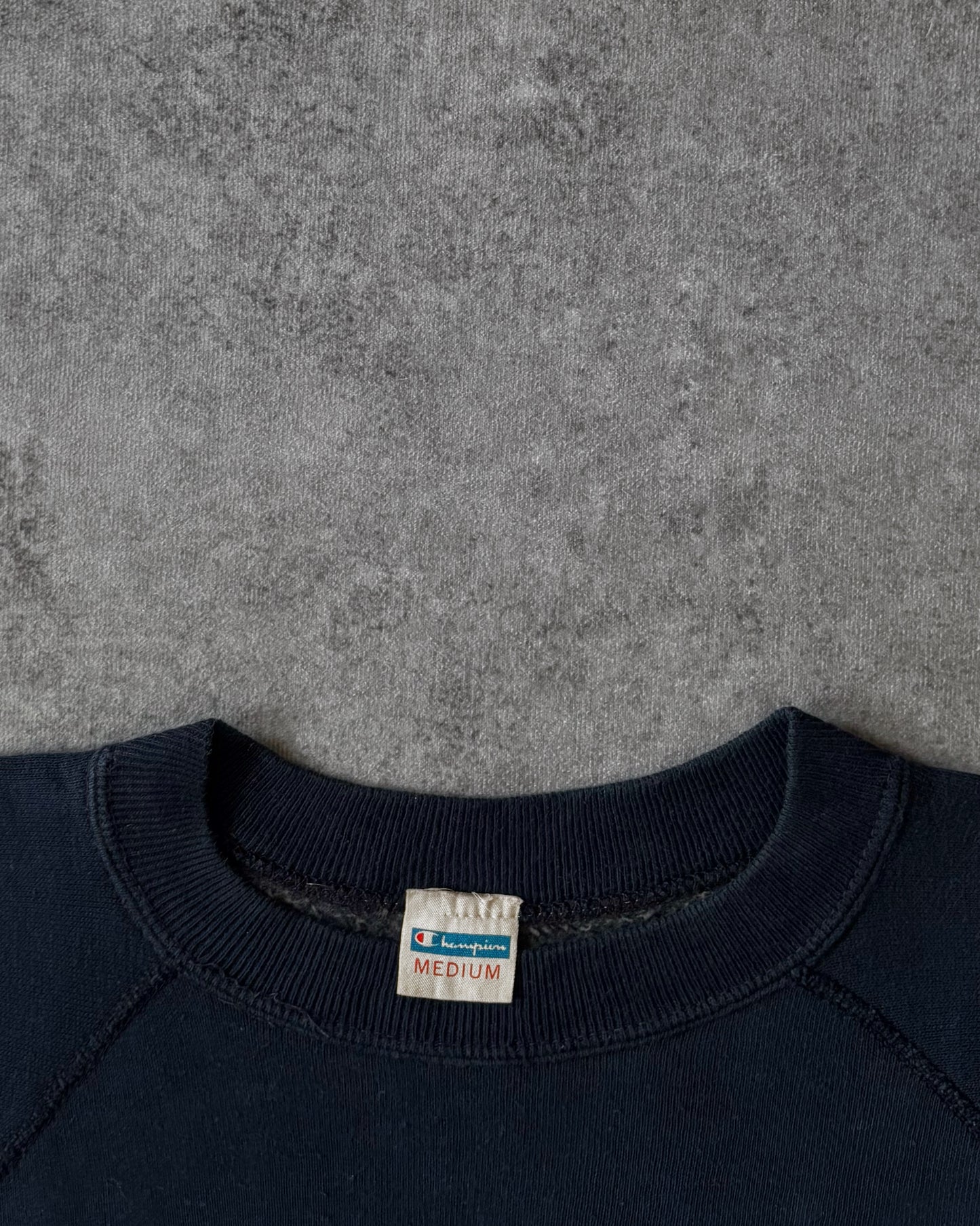 Vintage 1970s Wrangler Jeans Team Crewneck – Champion Blank – Flocked Print