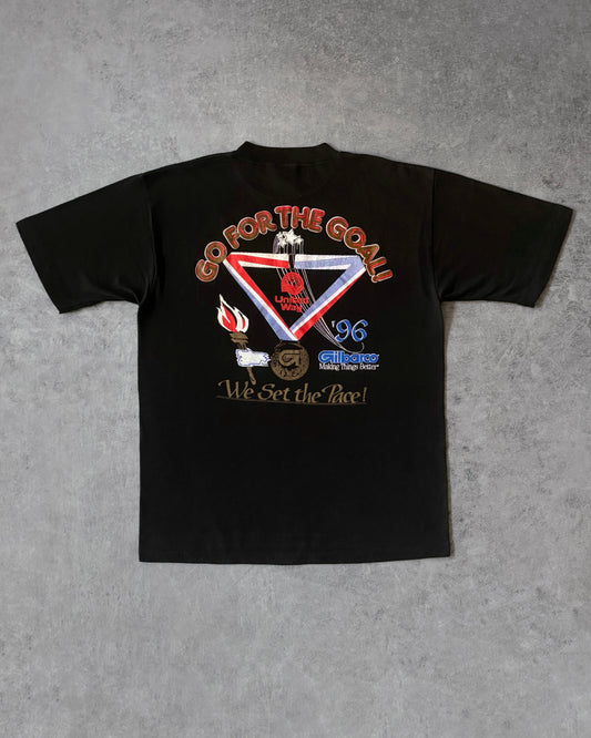 Vintage 1996 Gilbarco United Way “Go For The Goal” T-Shirt – All Sport Proweight – Made in USA