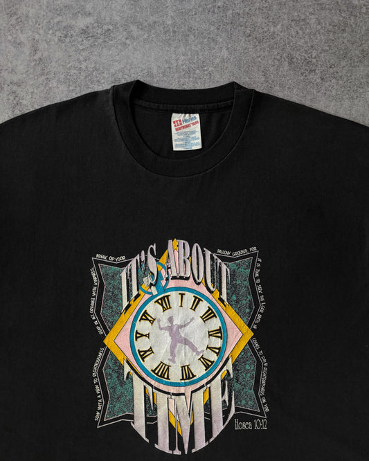 Vintage 1990s “It’s About Time” Christian T-Shirt – Made in USA