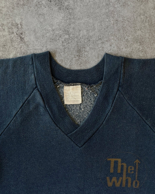 Vintage 1980 The Who “European Tour” Sweatshirt – V-Neck Raglan – Made in USA