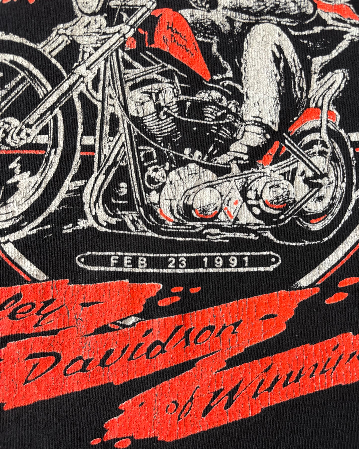 Vintage 1991 Harley-Davidson Winnipeg Biker Crewneck - Made in USA