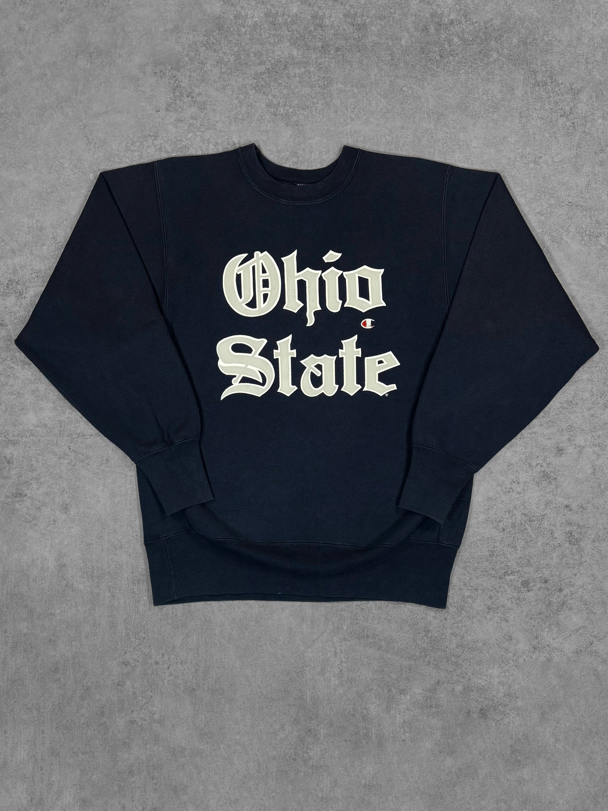 Vintage 1990s Ohio State Champion Reverse Weave crewneck, front view