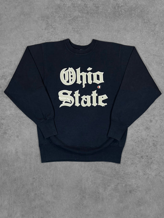 Vintage 1990s Ohio State Champion Reverse Weave crewneck, front view