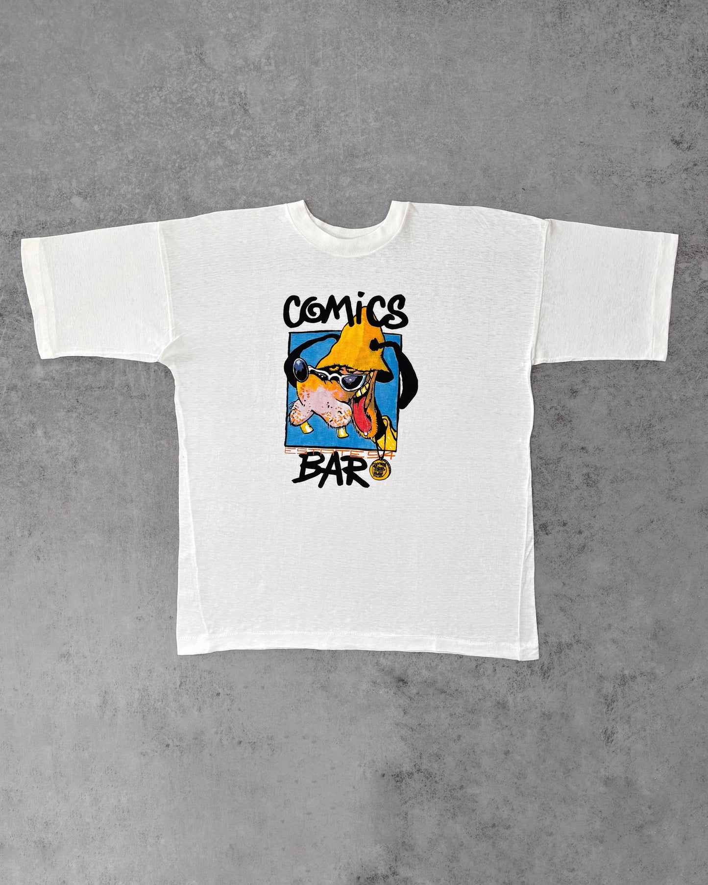 Vintage 1994 Disney Stoned Pluto Graphic T-Shirt – Single Stitch