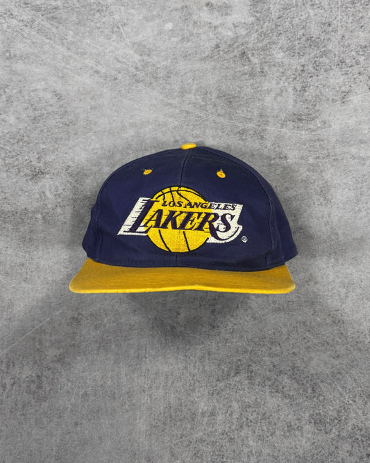 Vintage 1990s Los Angeles Lakers Snapback Cap – NBA Basketball Hat