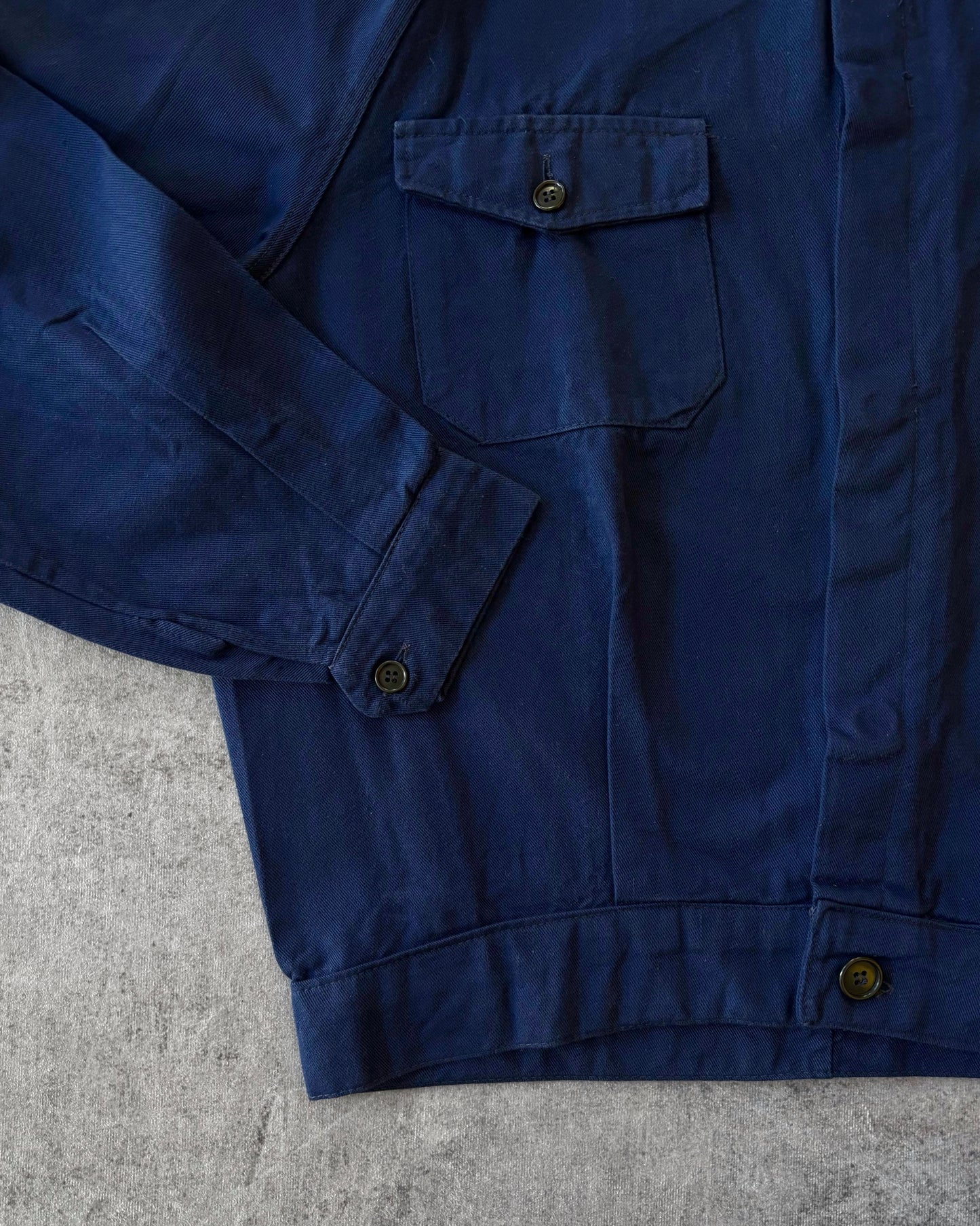 Vintage 1970s Selvedge Denim Work Jacket – Italian Sanforized – Cropped Fit