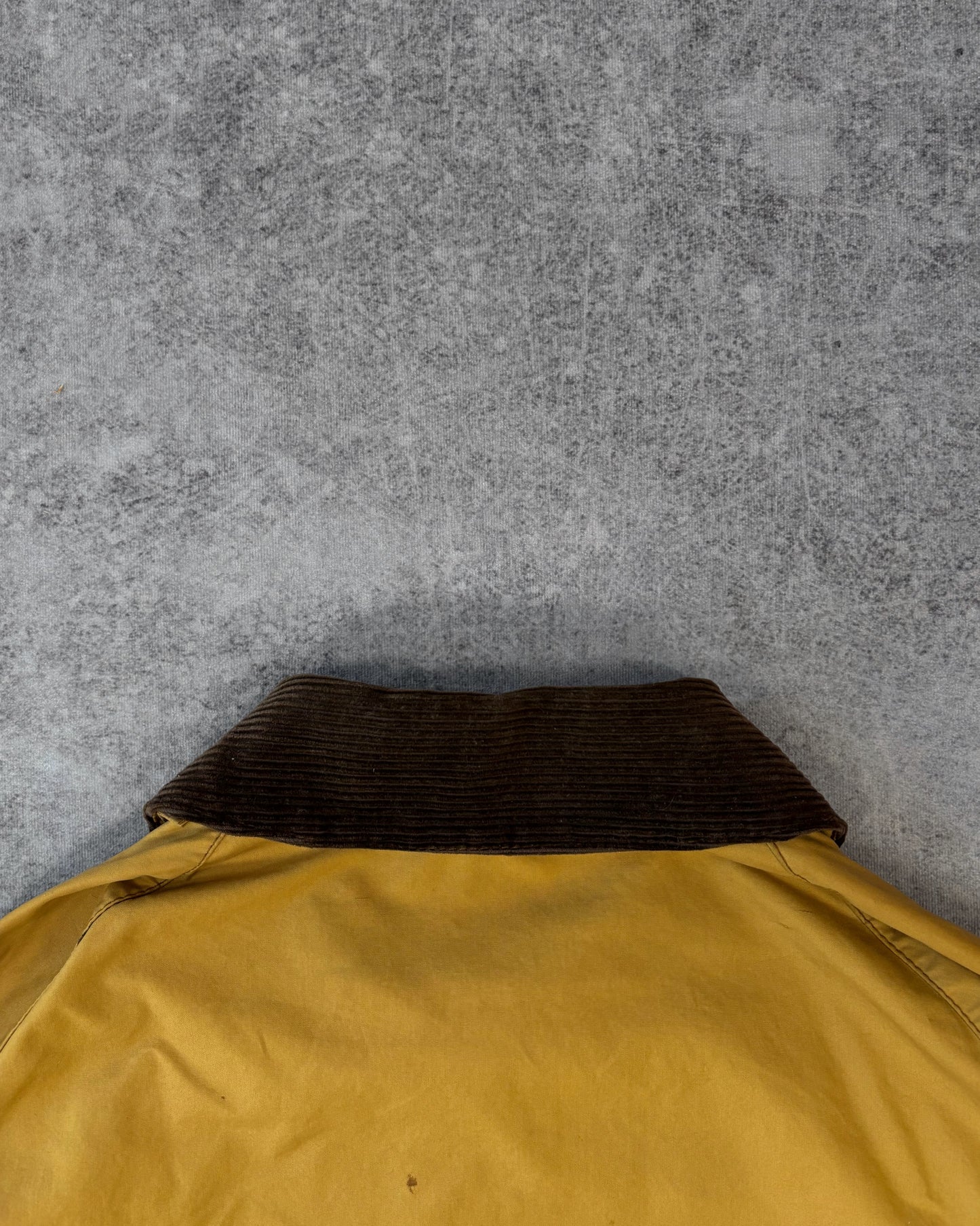 Vintage 1990s Barbour Beaufort Waxed Jacket Mustard – Made in England Classic Field Coat