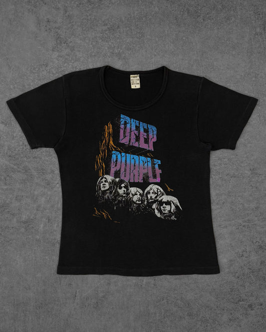 Vintage 1970s Deep Purple in Rock T-Shirt - Made in Portugal - Rare Rock Band Tee - Single Stitch