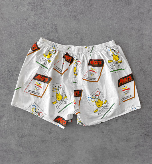 Vintage 1992 Mars x Barcelona Olympics Running Shorts – All Over Print