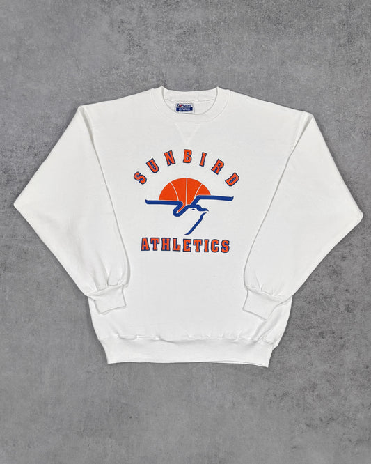 Vintage 1980s Hanes Sunbird Athletics Sweatshirt Made in USA – College Sports Crewneck