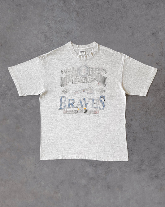 Vintage 1992 Braves Back 2 Back Tee – Faded and Distressed MLB Vintage Shirt