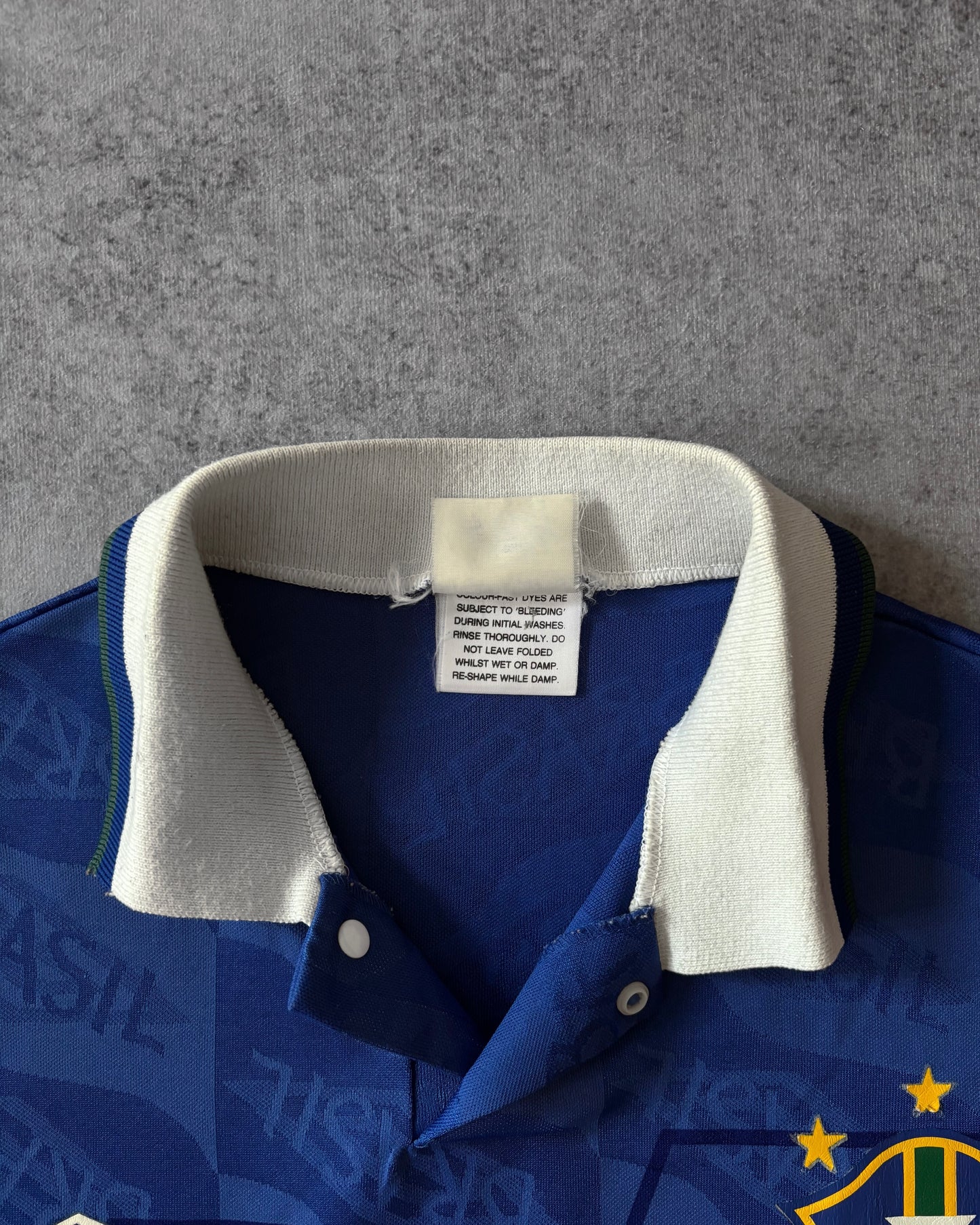 Vintage 1994 Brazil Umbro Away Jersey – CBF All-Over Print – Rare USA '94 Football Shirt