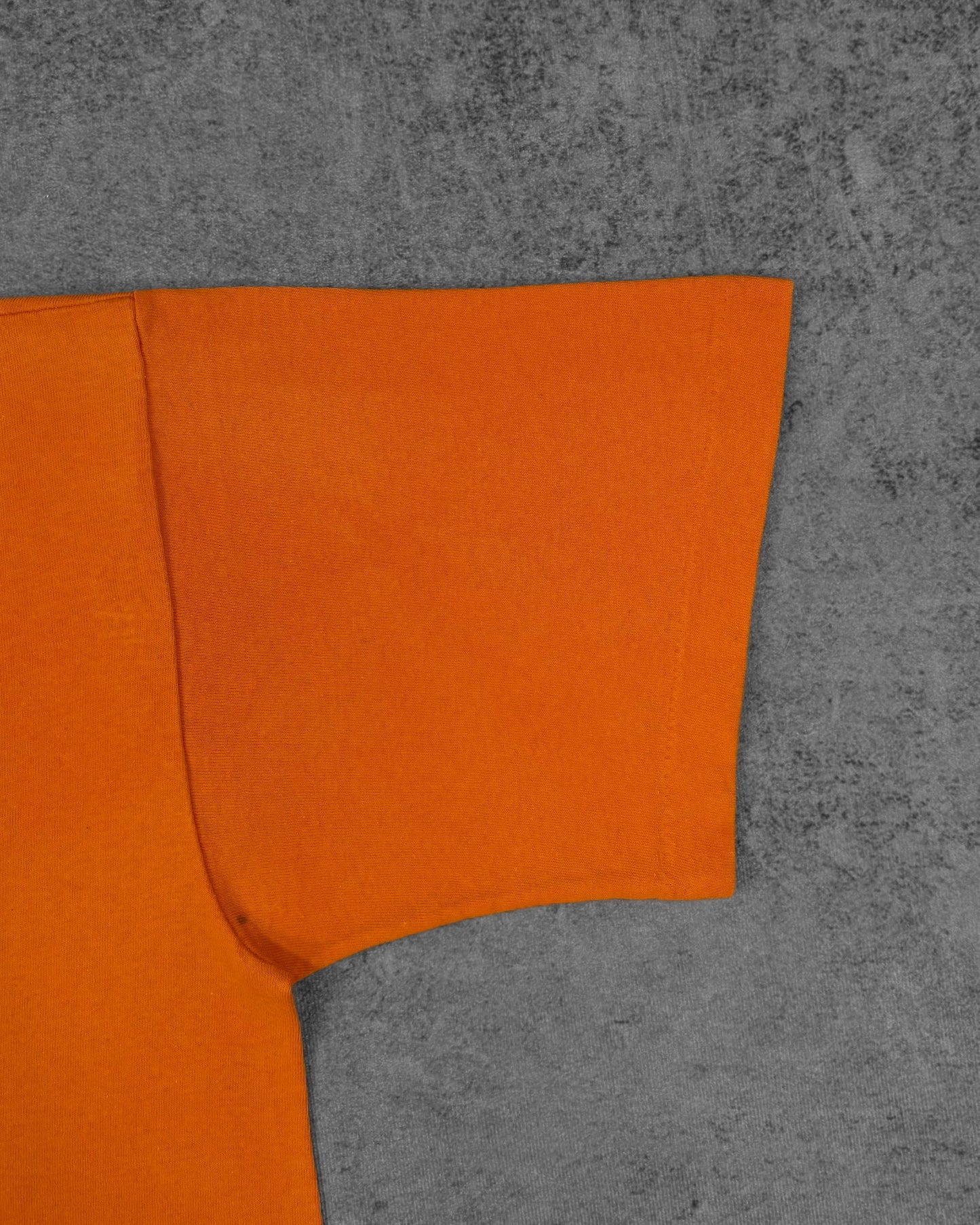 Fabric detail of vintage Fruit of the Loom Value Weight t-shirt