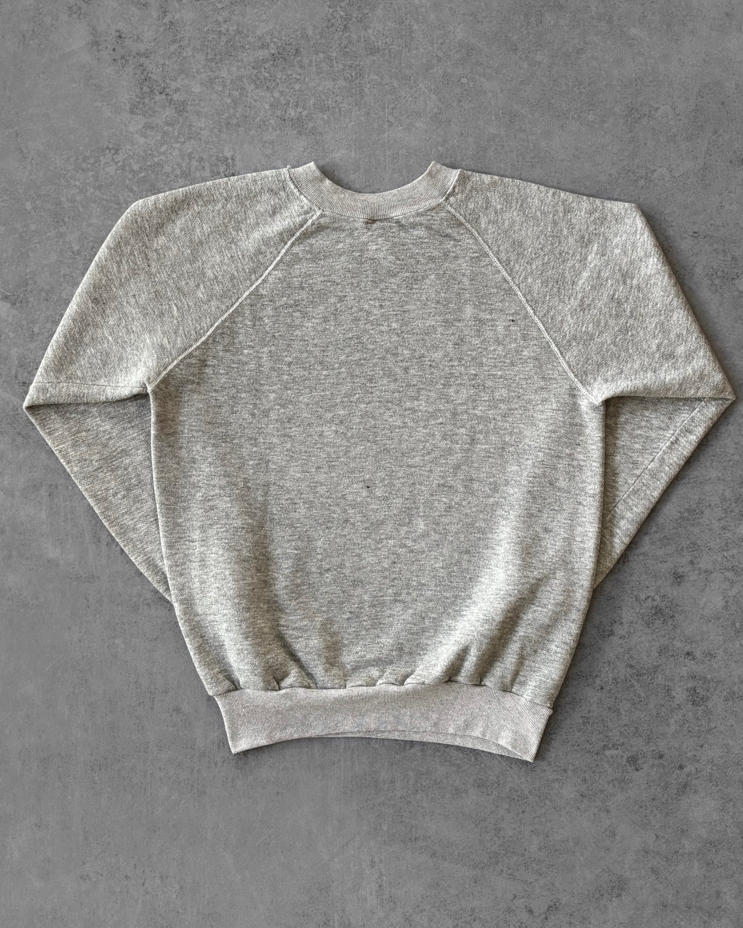 Vintage 1980s Pannill Heather Grey Raglan Sweatshirt – Made in USA