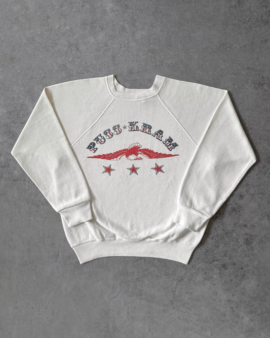 Vintage 1970s Champion “Puss Kram” Biker Crewneck - Made in USA