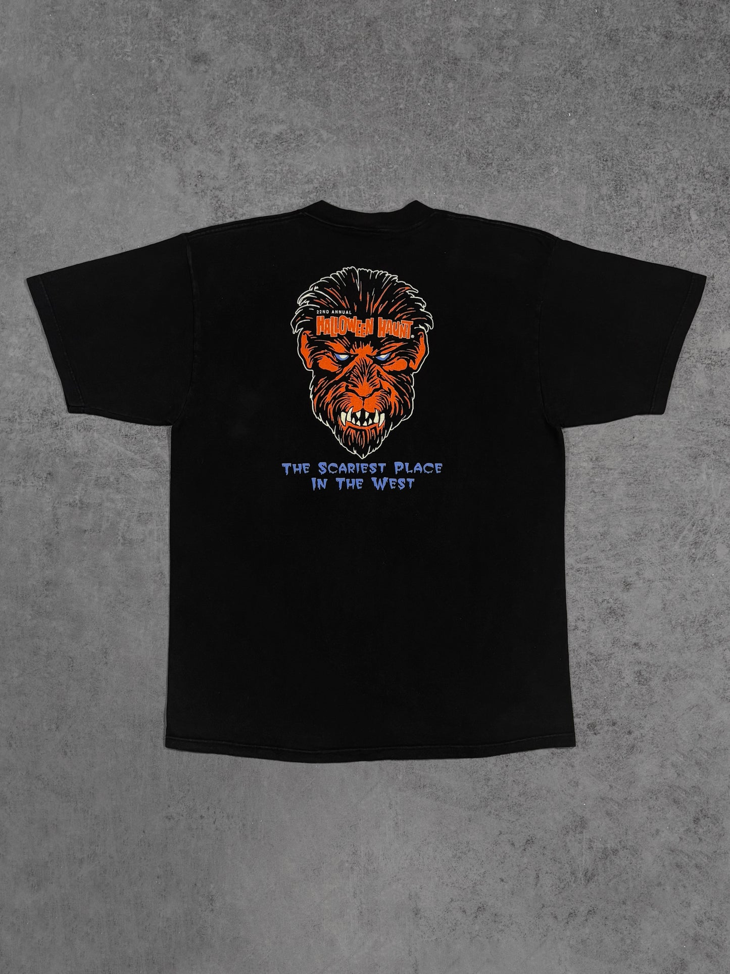 Vintage 1994 Knott’s Scary Farm Halloween Haunt Scream Team T-Shirt – Tultex - Made in USA