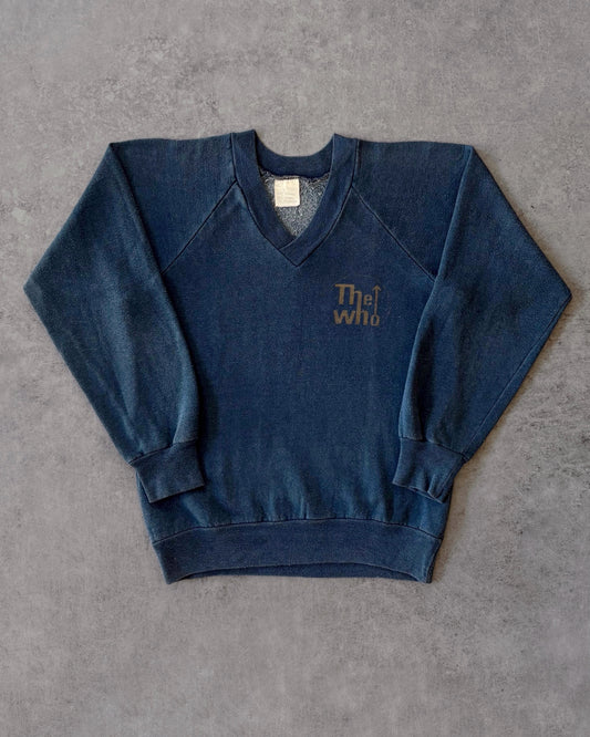 Vintage 1980 The Who “European Tour” Sweatshirt – V-Neck Raglan – Made in USA